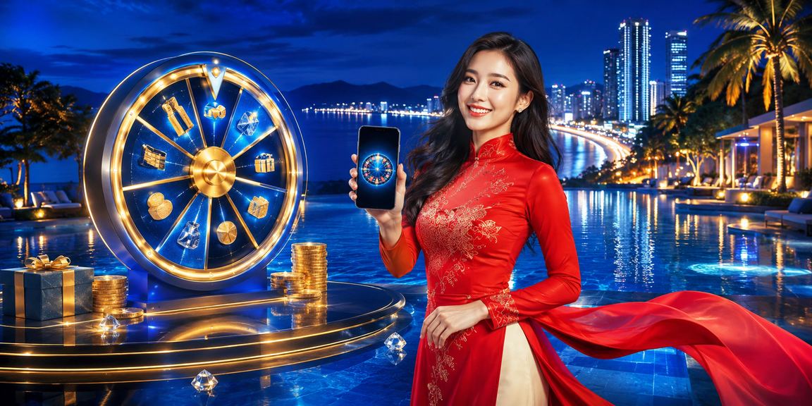 Sự kiện bốc thăm may mắn tại Nha Trang với trang phục áo dài Việt Nam